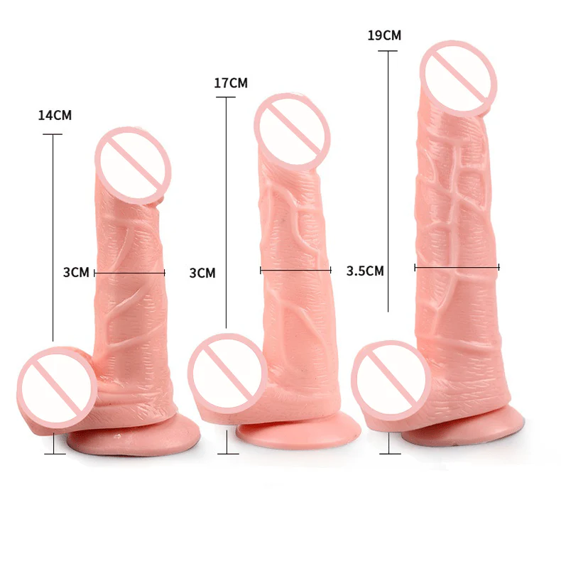 Realistic Silicone Thick Dildo Suction - Image 5