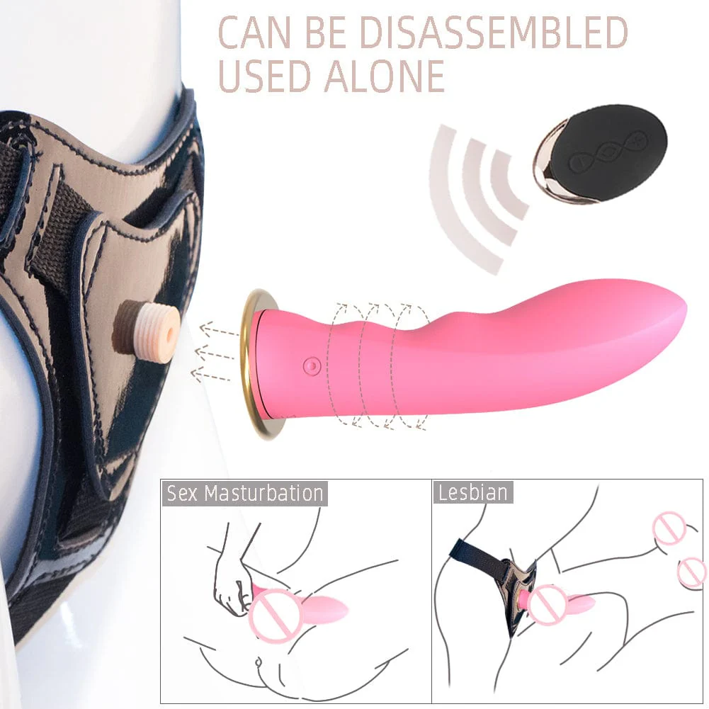 Wireless Remote USB Rechargeable Strap On Dildo - Image 3