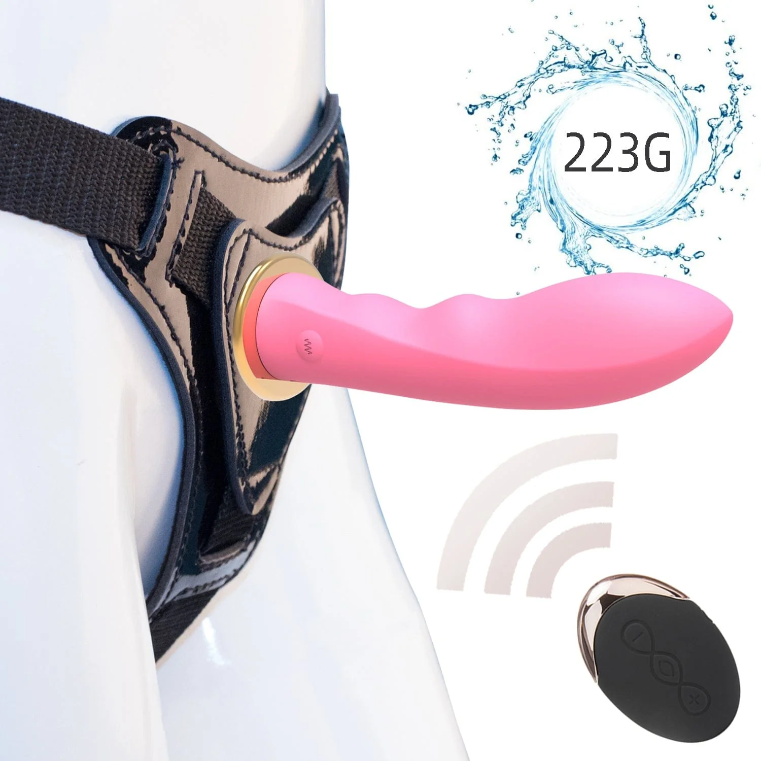 Wireless Remote USB Rechargeable Strap On Dildo - Image 7