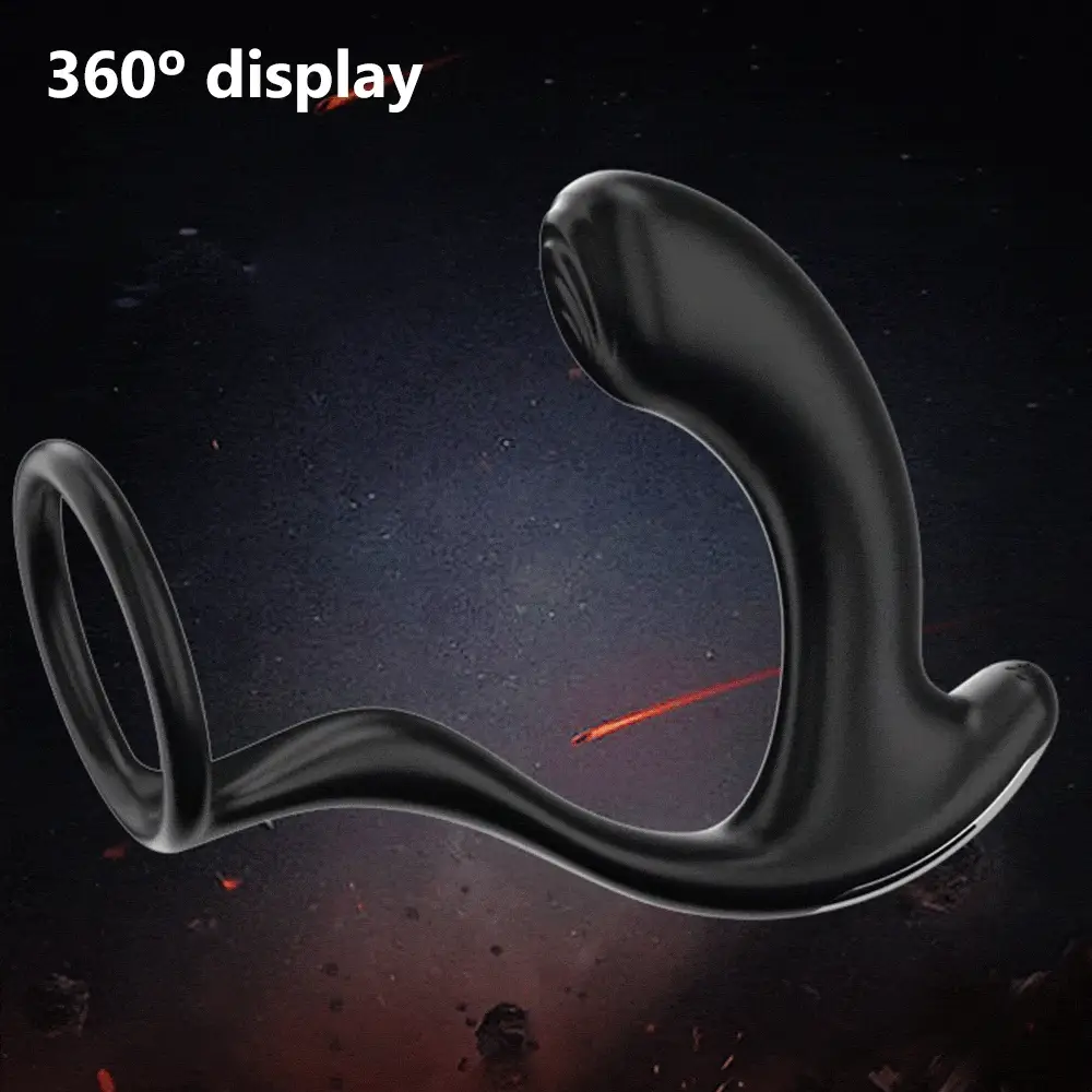 Greedy Finger Male Vibrating Clip Prostate Massager With Cock Ring - Image 3