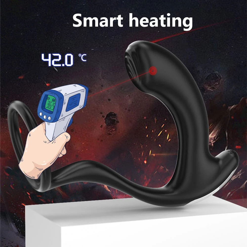 Greedy Finger Male Vibrating Clip Prostate Massager With Cock Ring - Image 4