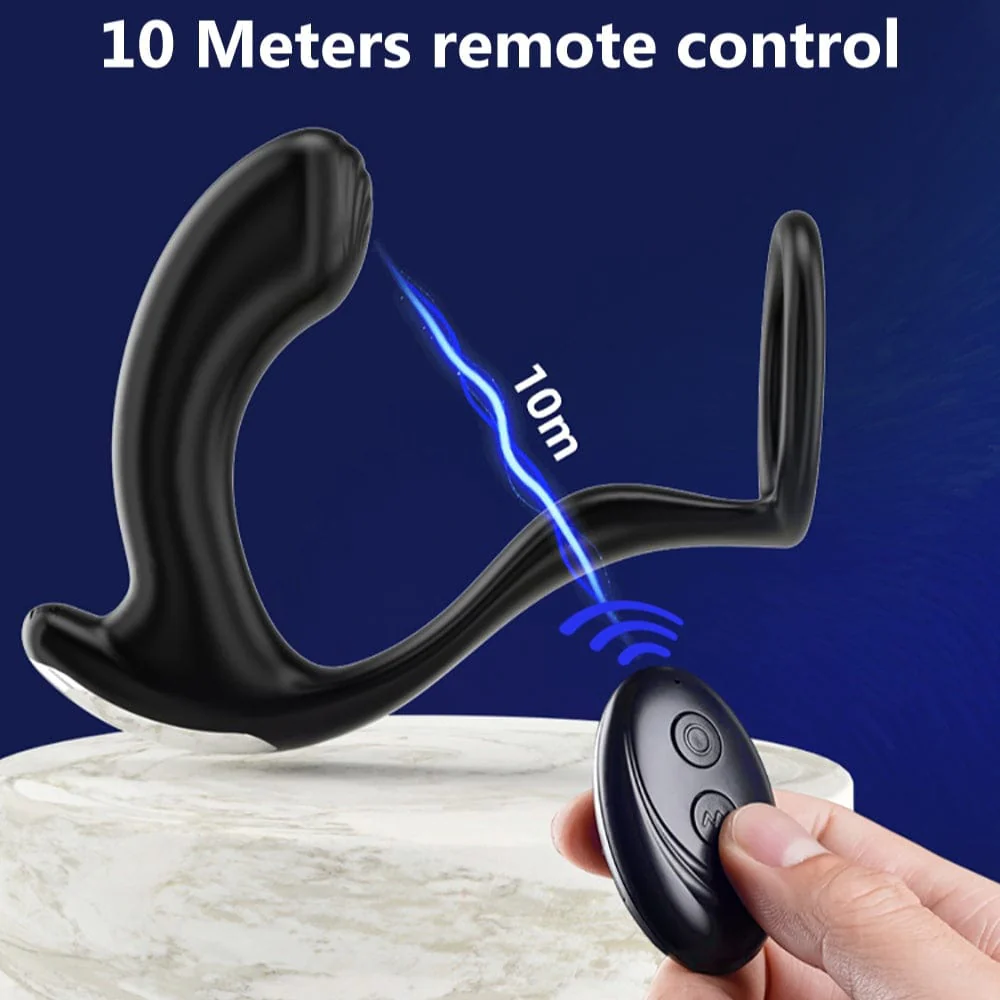 Greedy Finger Male Vibrating Clip Prostate Massager With Cock Ring - Image 5