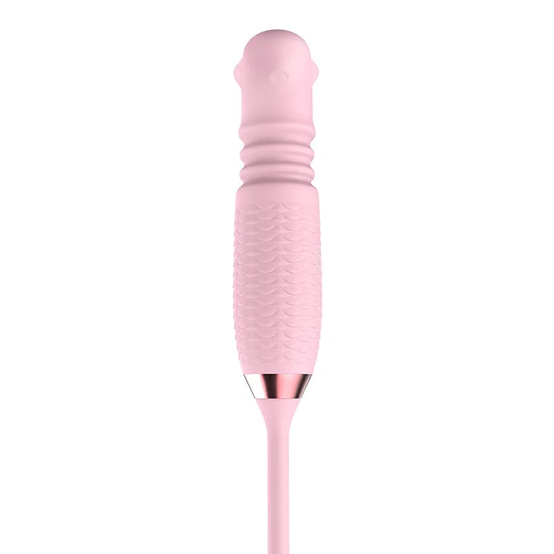 3-in-1 Blooming Sexy Pink Rose Toy Rotating Pearls Telescopic Tongue-licking Vibrator - Image 7