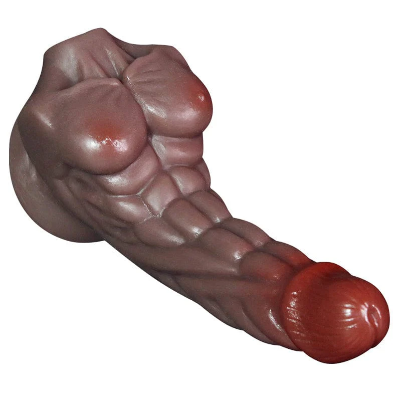6.69in Realistic Abdominal Muscle Dildo With Sucker - Image 4