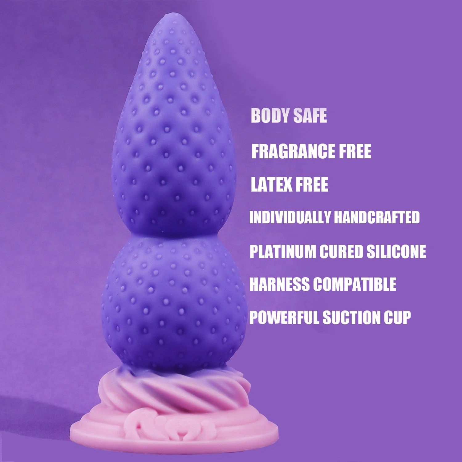 AIMITEX Strawberry Butt Plug Silicone Anal Sex Toy - Image 3