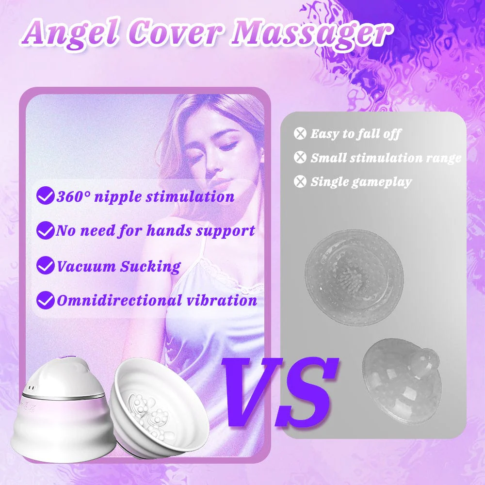Angel 5 Vacuum Suction 10 Vibration Breast Massagers With Remote (A Pair) - Image 13