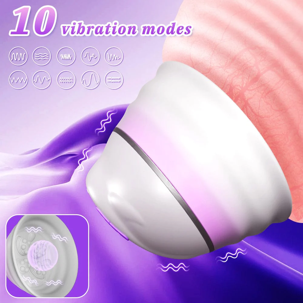 Angel 5 Vacuum Suction 10 Vibration Breast Massagers With Remote (A Pair) - Image 7
