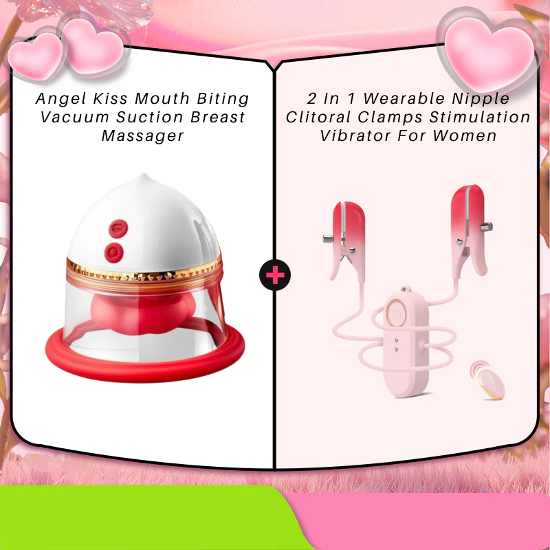 Angel Kiss Mouth Biting Vacuum Suction Breast Massager - Image 11