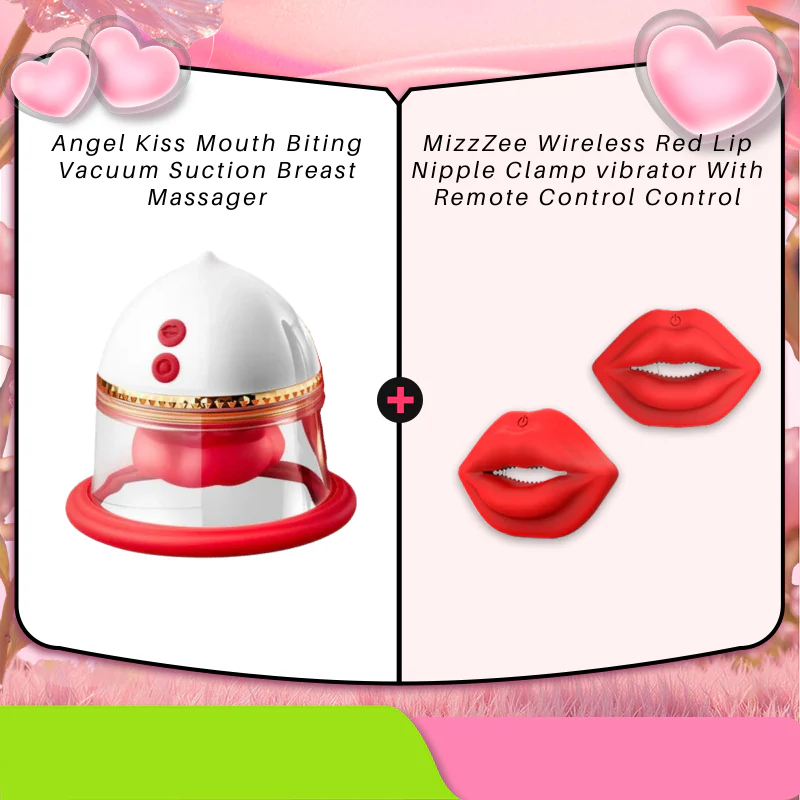 Angel Kiss Mouth Biting Vacuum Suction Breast Massager - Image 13