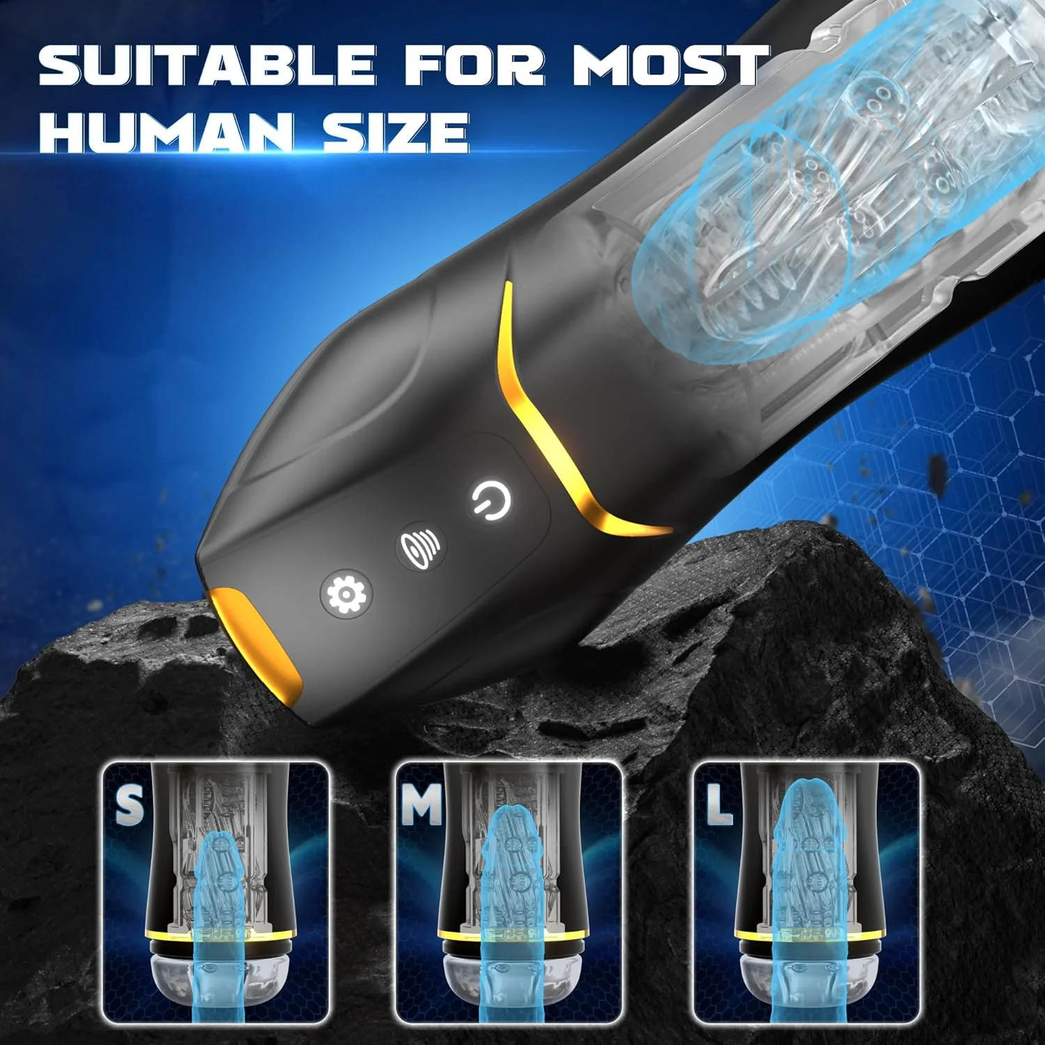 Auto 5 Sucking 10 Vibrating Male Masturbator Sex Toy - Image 5