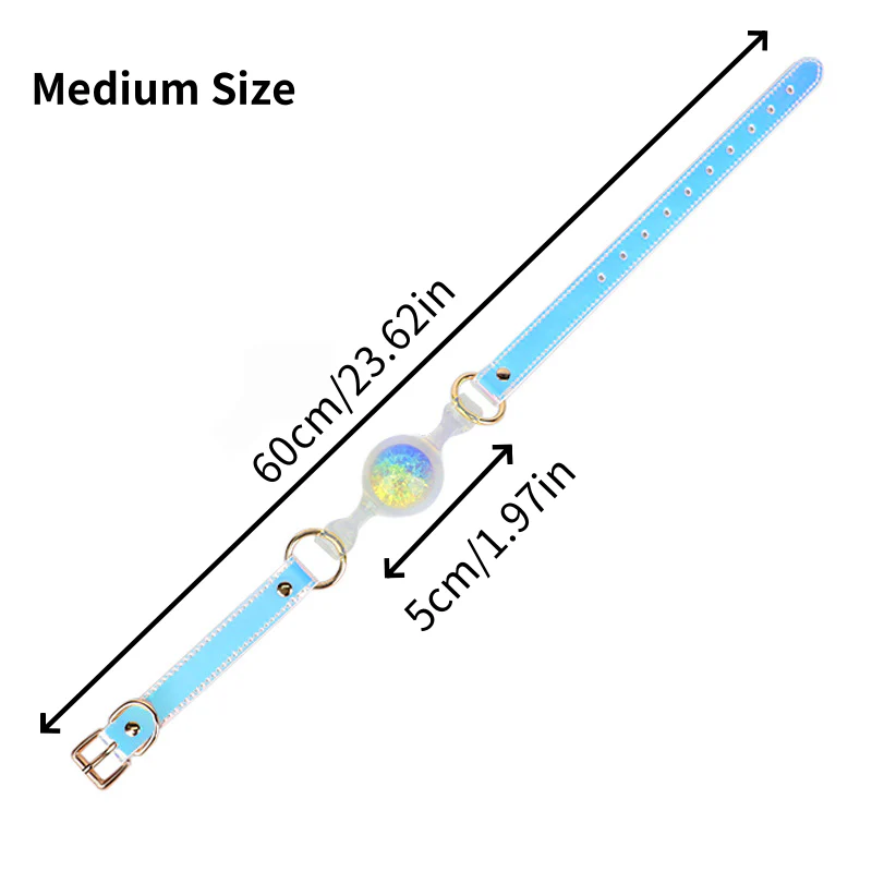 BDSM Ball Gag Silicone Breathable Sex Gag with Adjustable Colorful Strap - Image 10