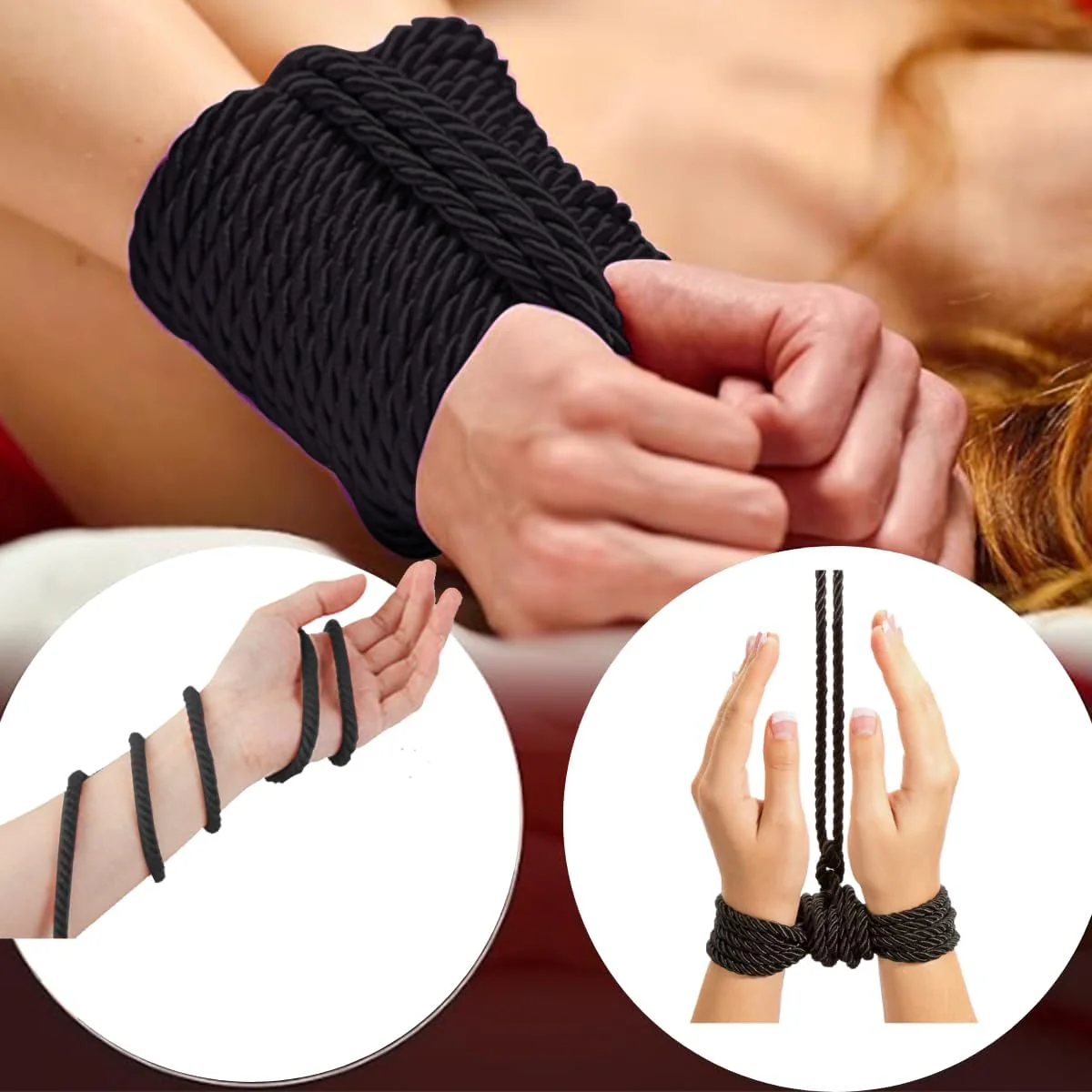 BDSM Bondage Rope Sex Restraints SM Starter Set 32 Feet/10m - Image 4