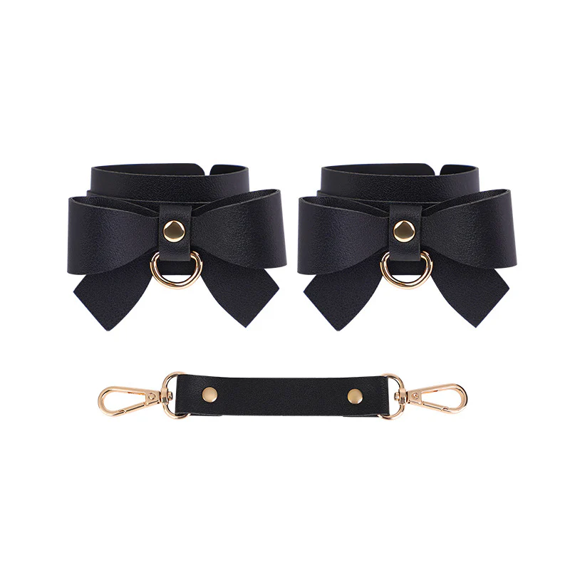 BDSM Bowknot PU Leather Bondage Kits Accessories - Image 4
