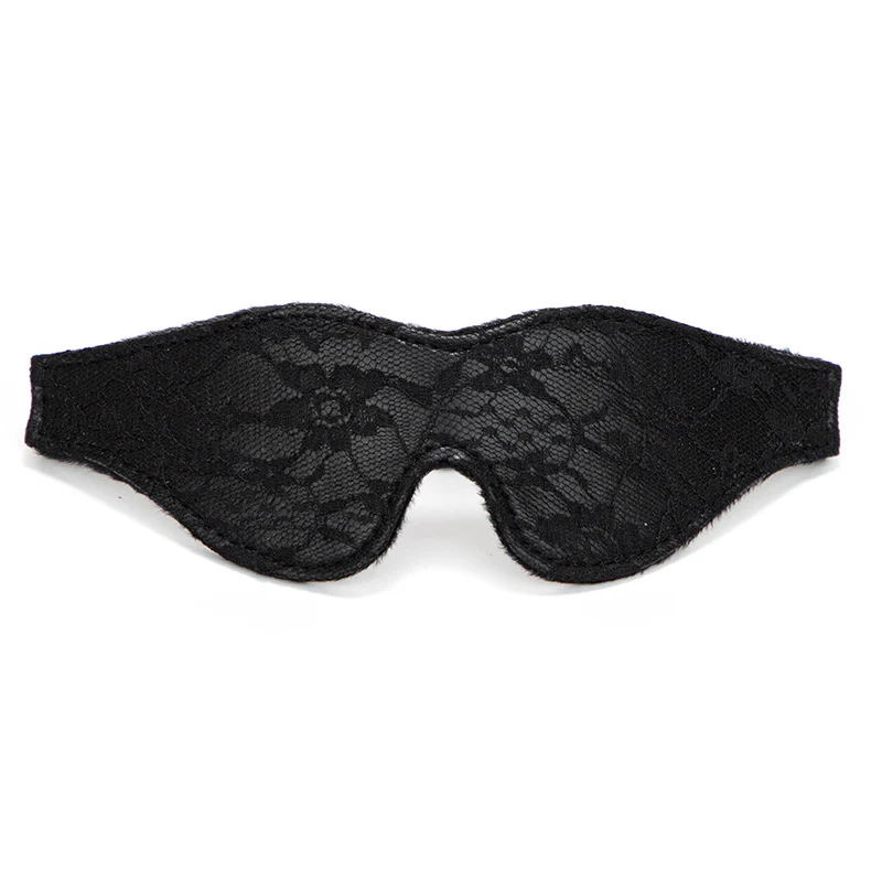 BDSM Lace Plush Blindfold - Image 4