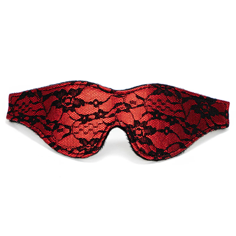 BDSM Lace Plush Blindfold - Image 5