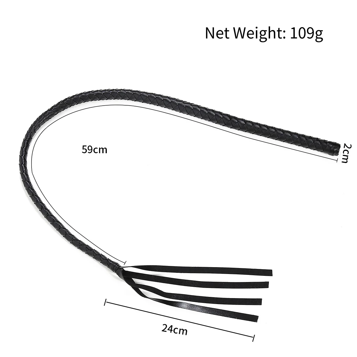 BDSM PU Leather Bondage Sex Whip For Couple - Image 5