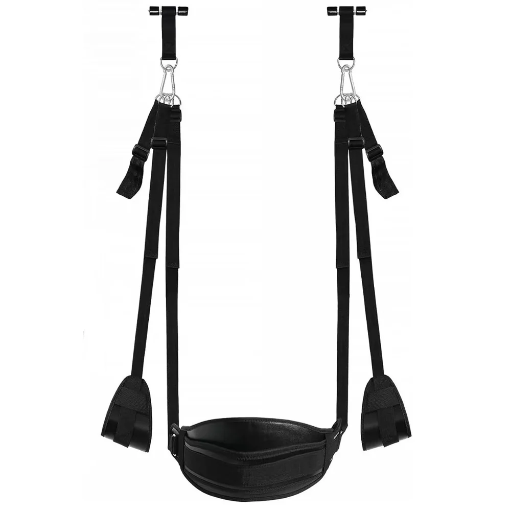 BDSM Sex Swing Bondage Slave Soft Plush Sex Slings with Adjustable Restraints for Couple - Image 7