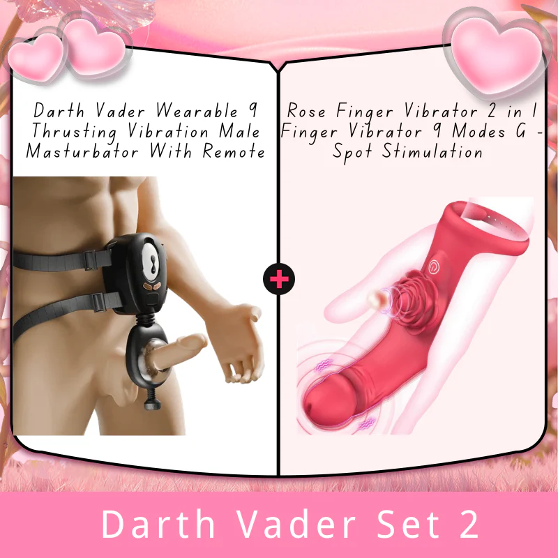Darth Vader Wearable 9 Thrusting Vibration Male Masturbator With Remote - Image 11