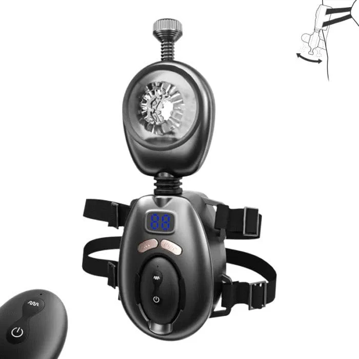 Darth Vader Wearable 9 Thrusting Vibration Male Masturbator With Remote - Image 9