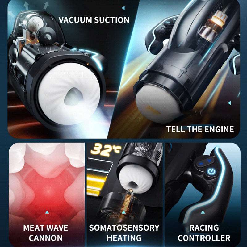 Deluxe Vibrating Sucking Heating Male Masturbator - Image 5