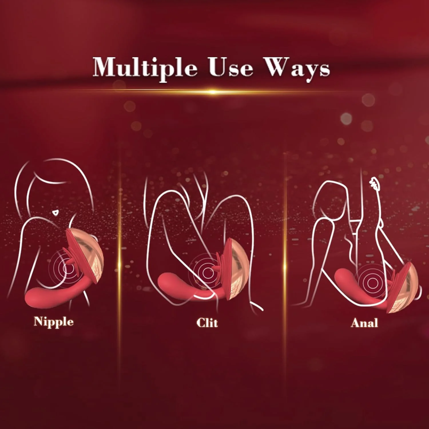 Flirting Vibrating Egg Dual Function Stimulation Vibration Licking Clitoral Big mouth - Image 4