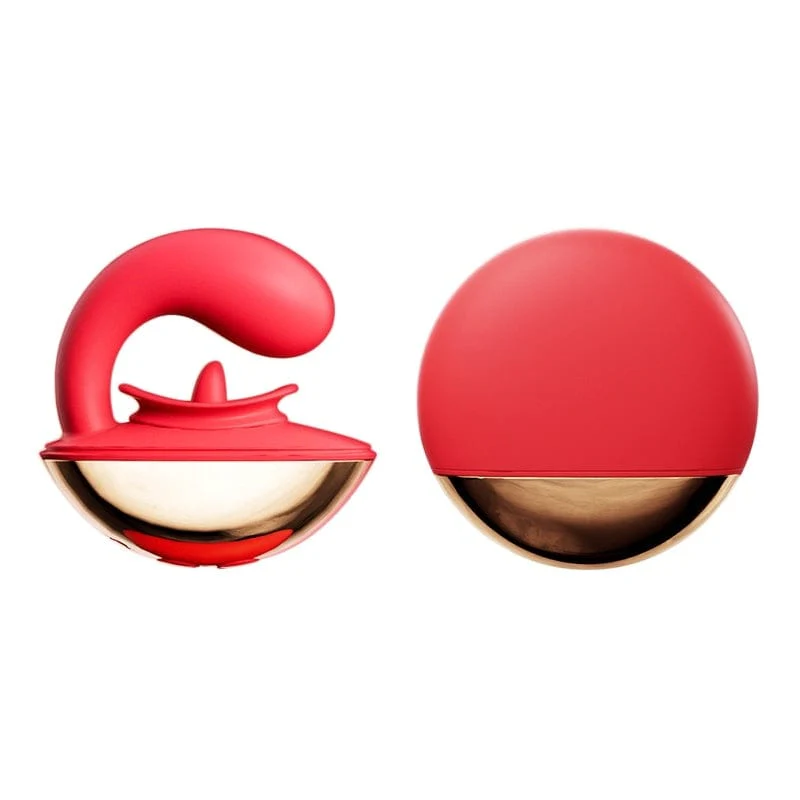 Flirting Vibrating Egg Dual Function Stimulation Vibration Licking Clitoral Big mouth - Image 9