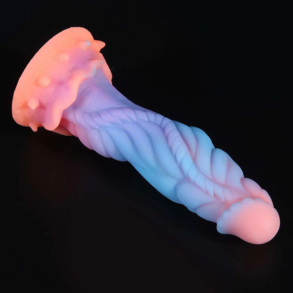 Fluorescent Silicone Butt Plug Dildo - Image 3