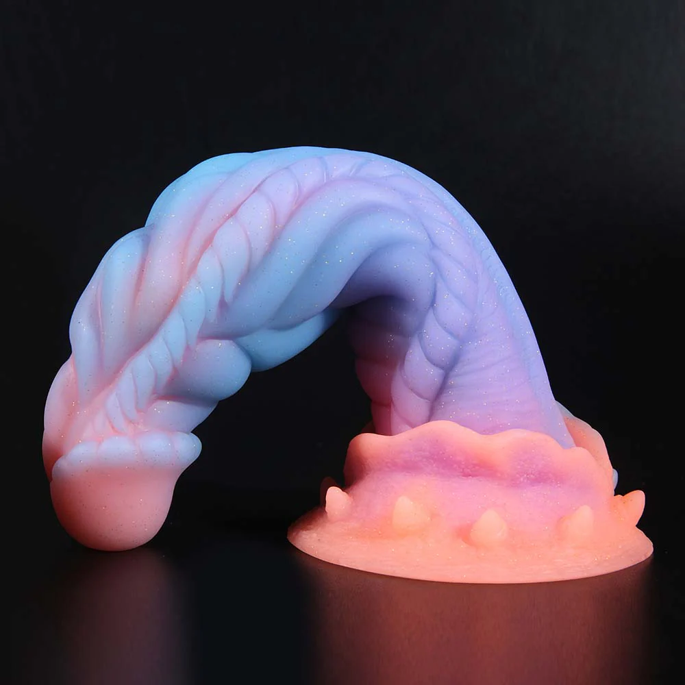 Fluorescent Silicone Butt Plug Dildo - Image 4