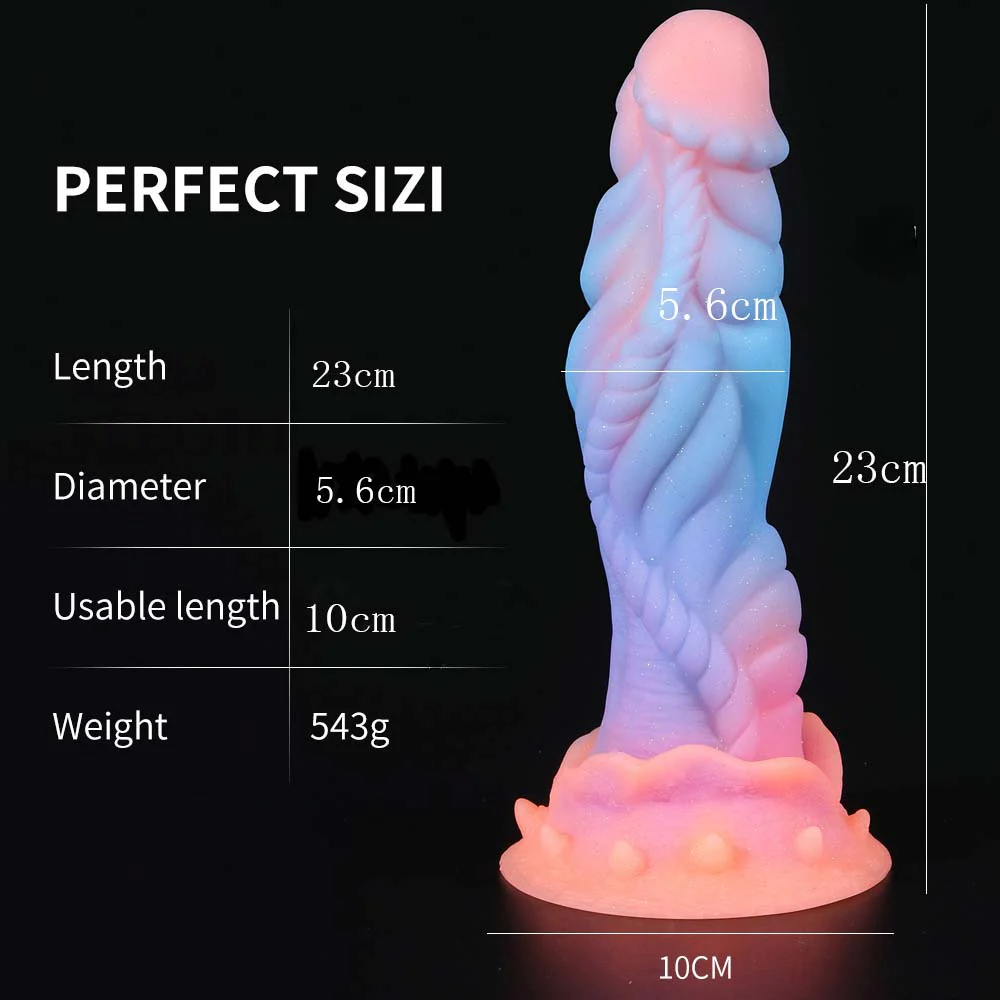 Fluorescent Silicone Butt Plug Dildo - Image 7