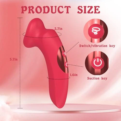G Spot Vibrator Sucking Vibrator 10 Vibration Modes and 10 Kissing Modes - Image 7