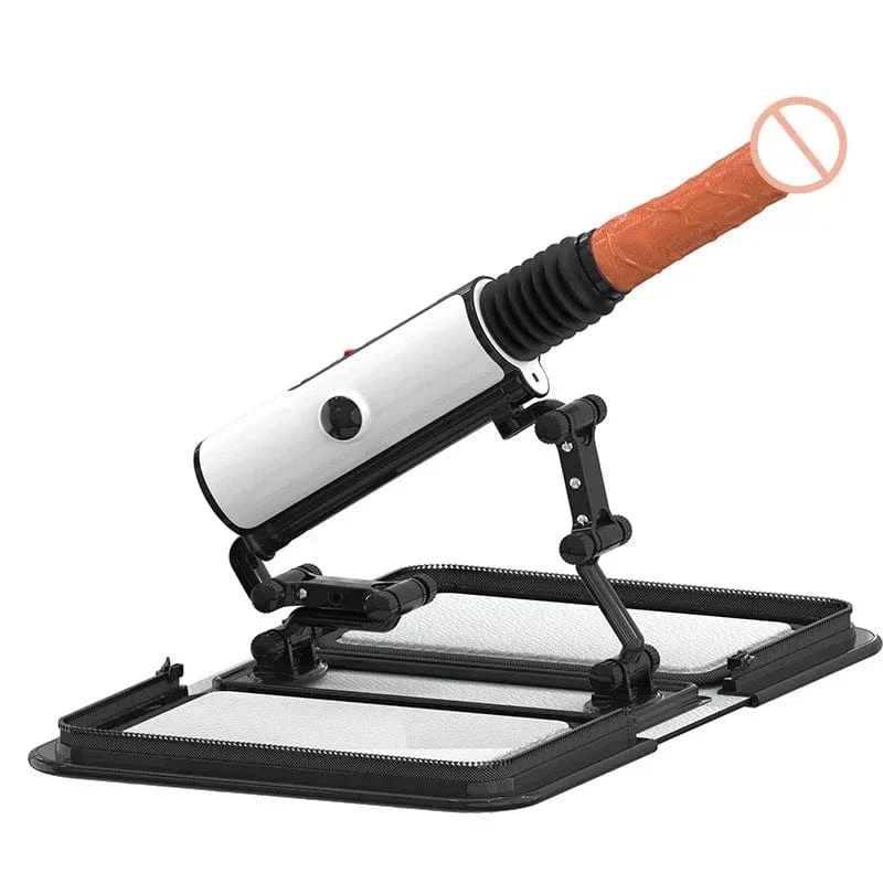 Leather Bag 1.0 Female Sex Machine Masturbation Pumping Gun With Dildos - Image 11