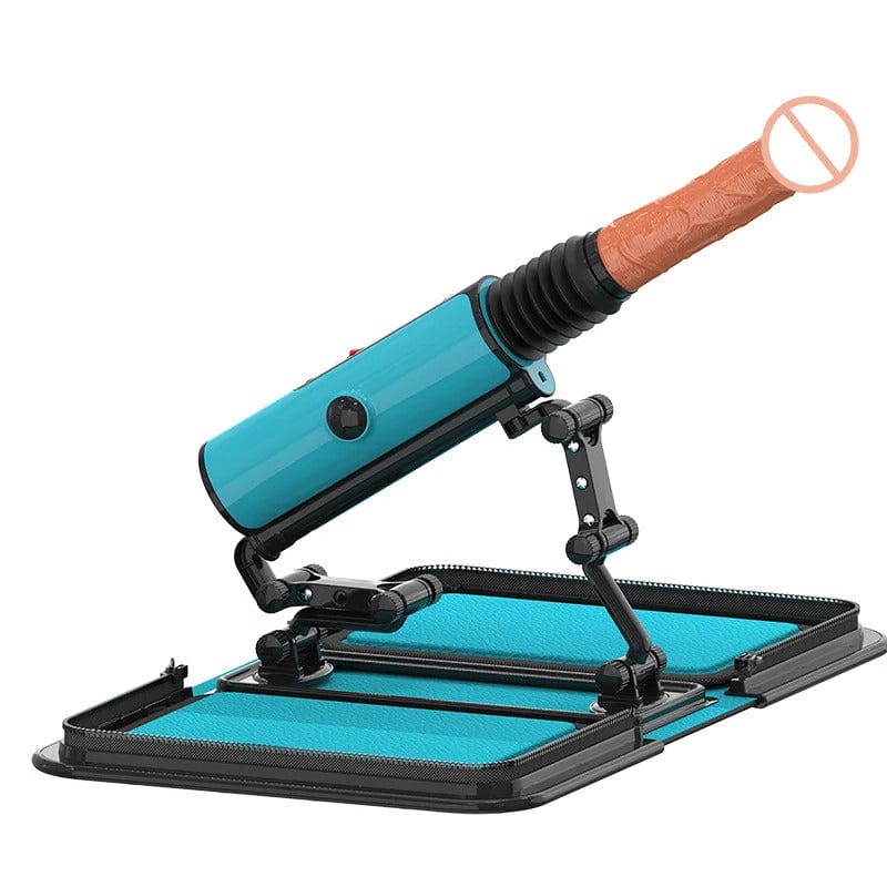 Leather Bag 1.0 Female Sex Machine Masturbation Pumping Gun With Dildos - Image 12