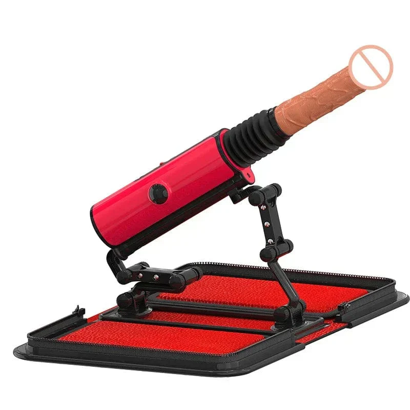 Leather Bag 1.0 Female Sex Machine Masturbation Pumping Gun With Dildos - Image 14