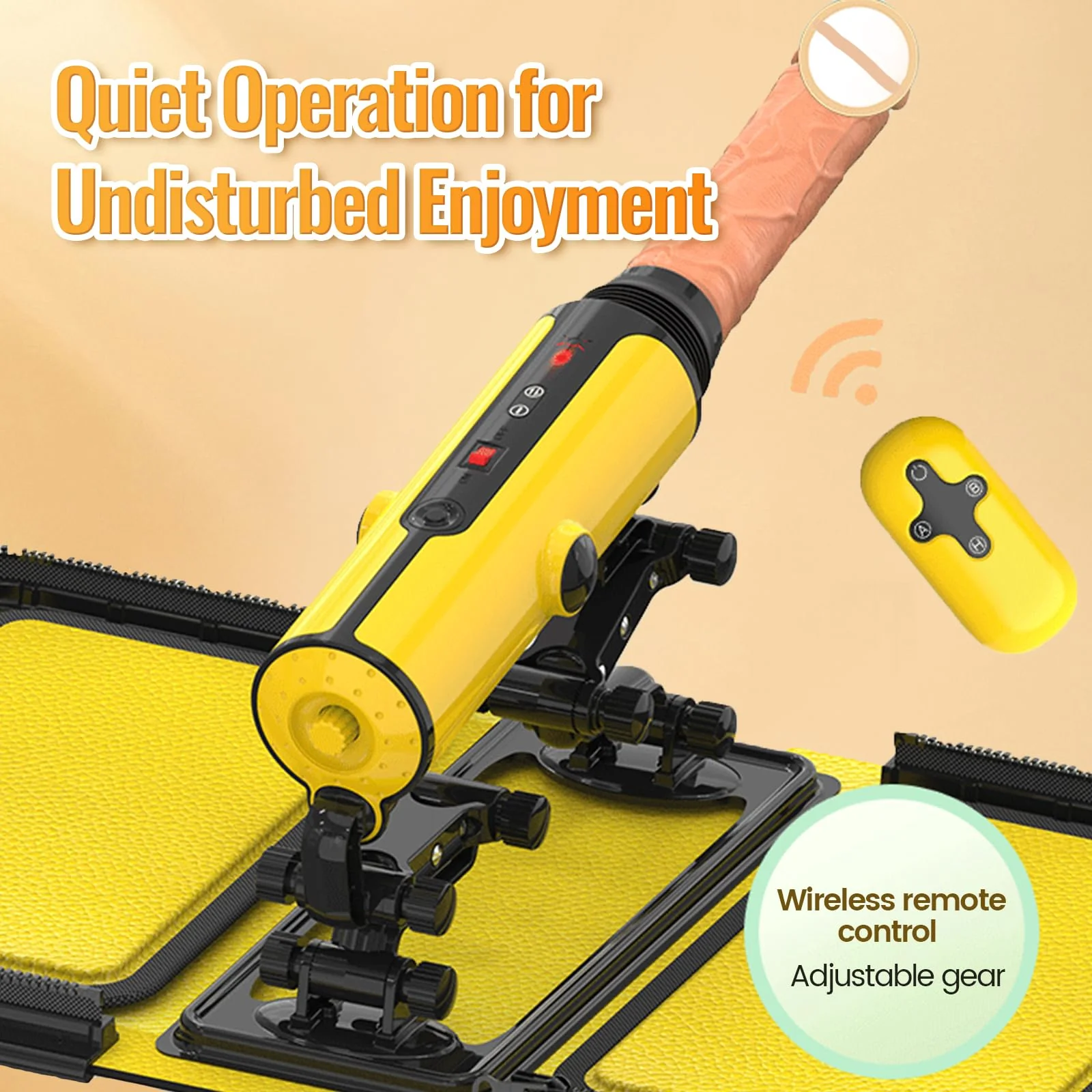 Leather Bag 1.0 Female Sex Machine Masturbation Pumping Gun With Dildos - Image 6