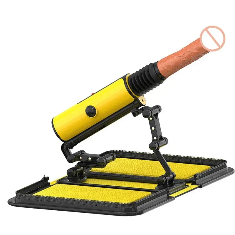 Leather Bag 1.0 Female Sex Machine Masturbation Pumping Gun With Dildos - Image 8