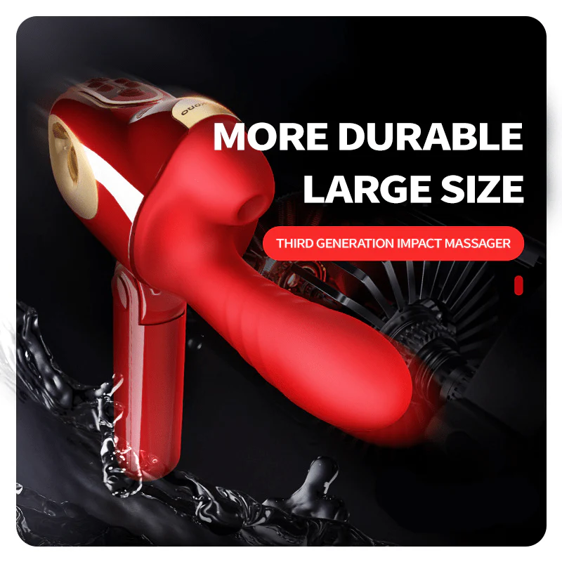 Leten New Generation of Impact Massage Vibrator Telescopic Sucking Female Gun Machine Adult Masturbator - Image 5
