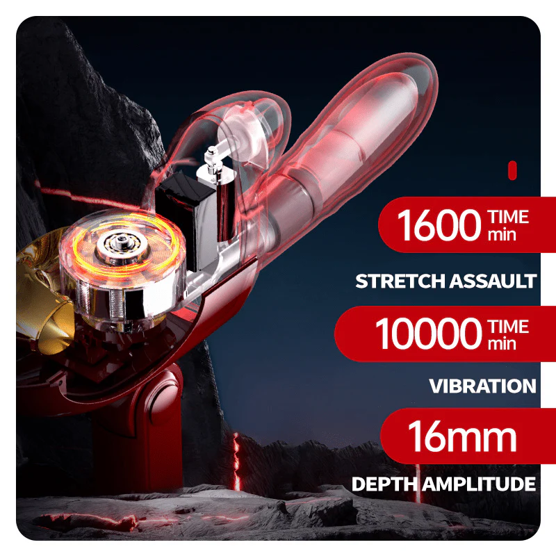 Leten New Generation of Impact Massage Vibrator Telescopic Sucking Female Gun Machine Adult Masturbator - Image 6