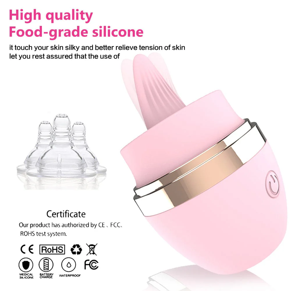 Licking Tongue 10 Modes Egg Vibration Medical Silicone - Image 4