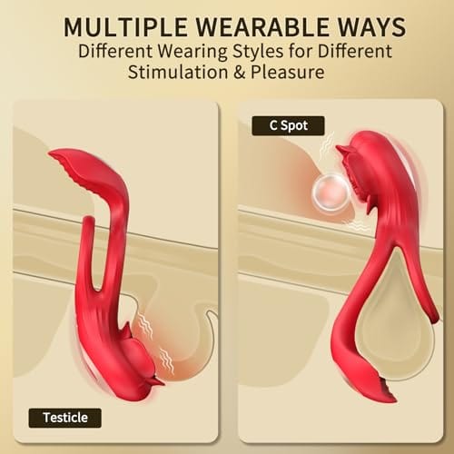 Cock Ring with Rose Clitoral Stimulation - Image 5