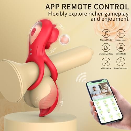 Cock Ring with Rose Clitoral Stimulation - Image 7