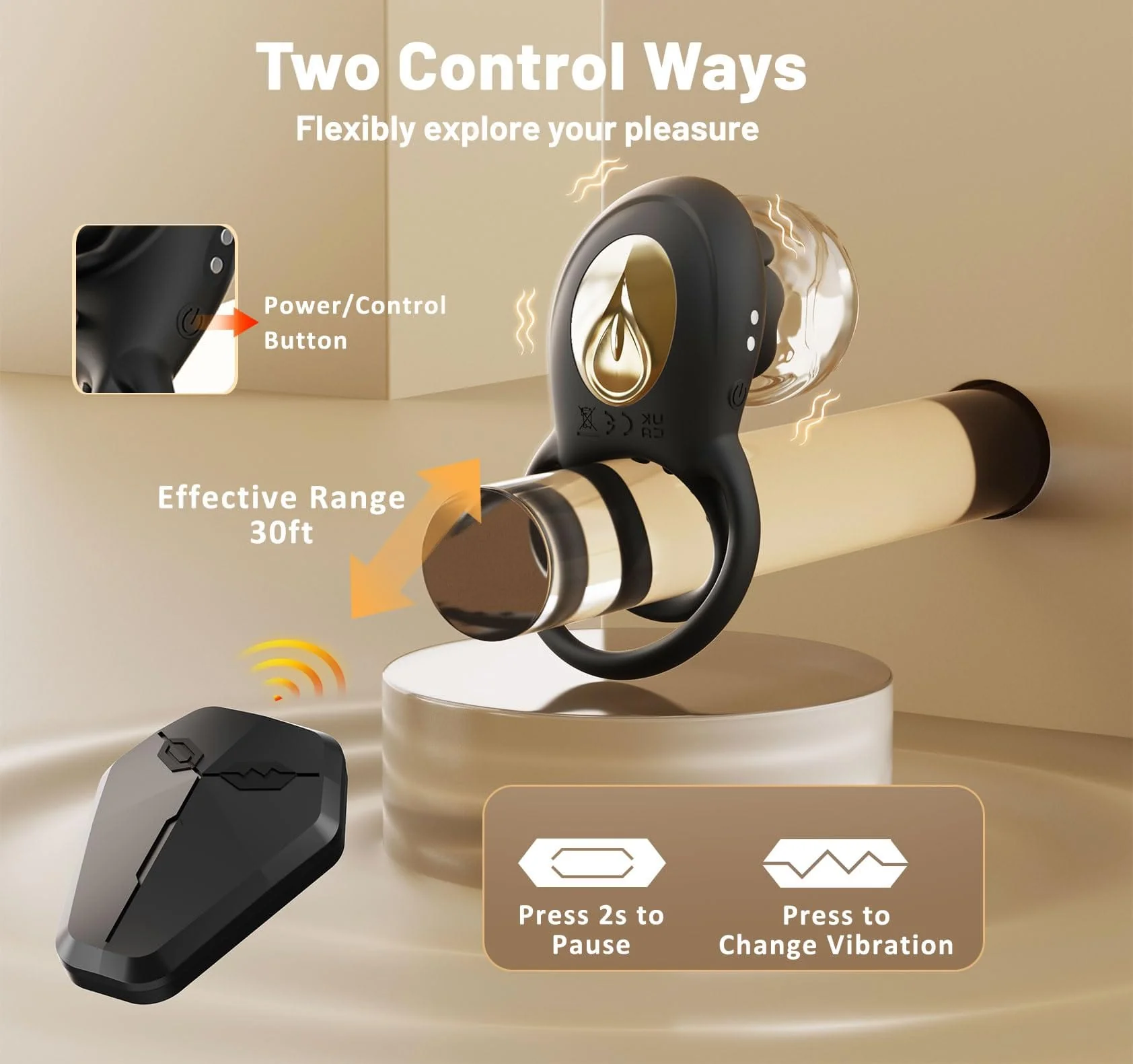 Rose Clitoral Stimulator Couples Sex Toys for Men Women Pleasure - Image 7