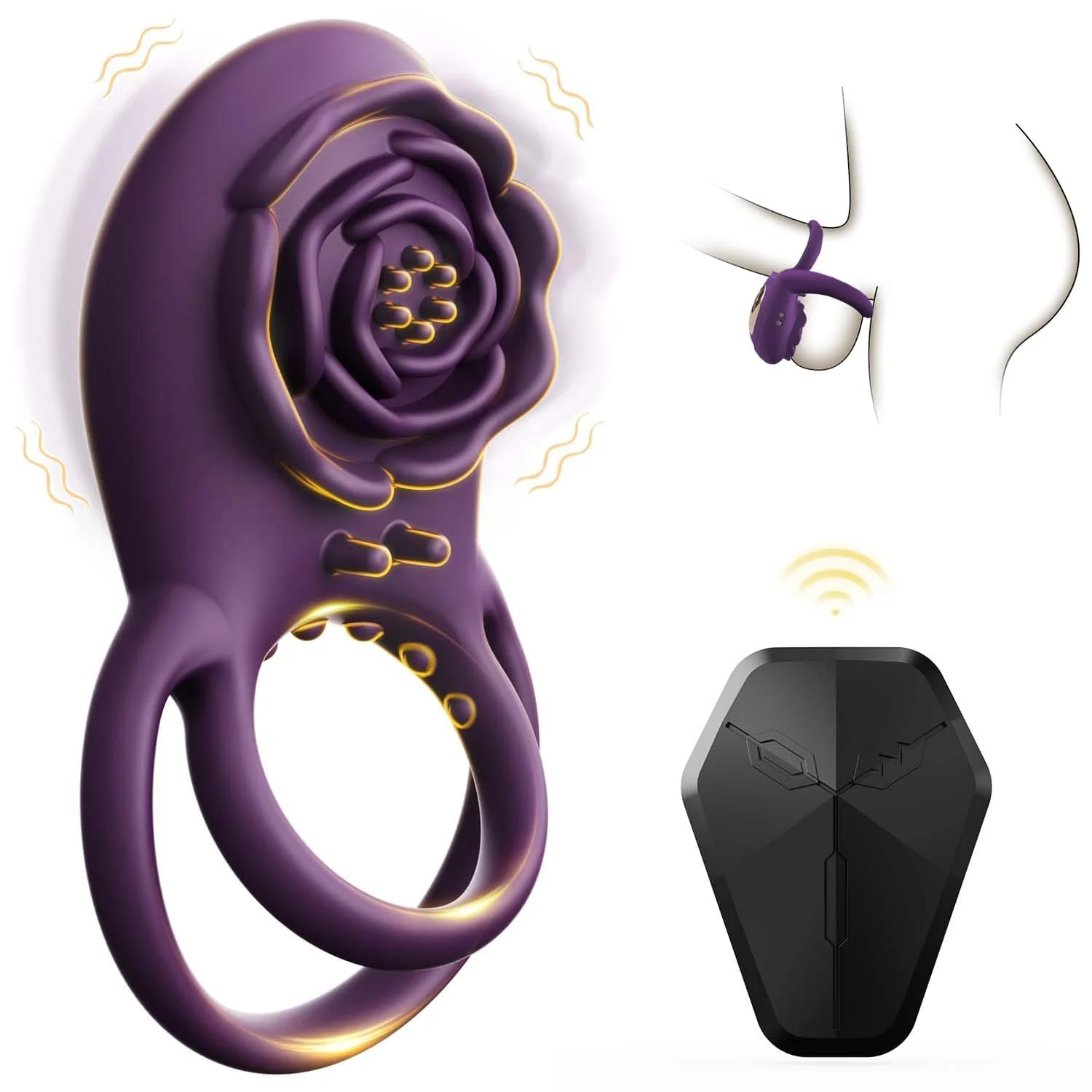 Rose Clitoral Stimulator Couples Sex Toys for Men Women Pleasure - Image 8