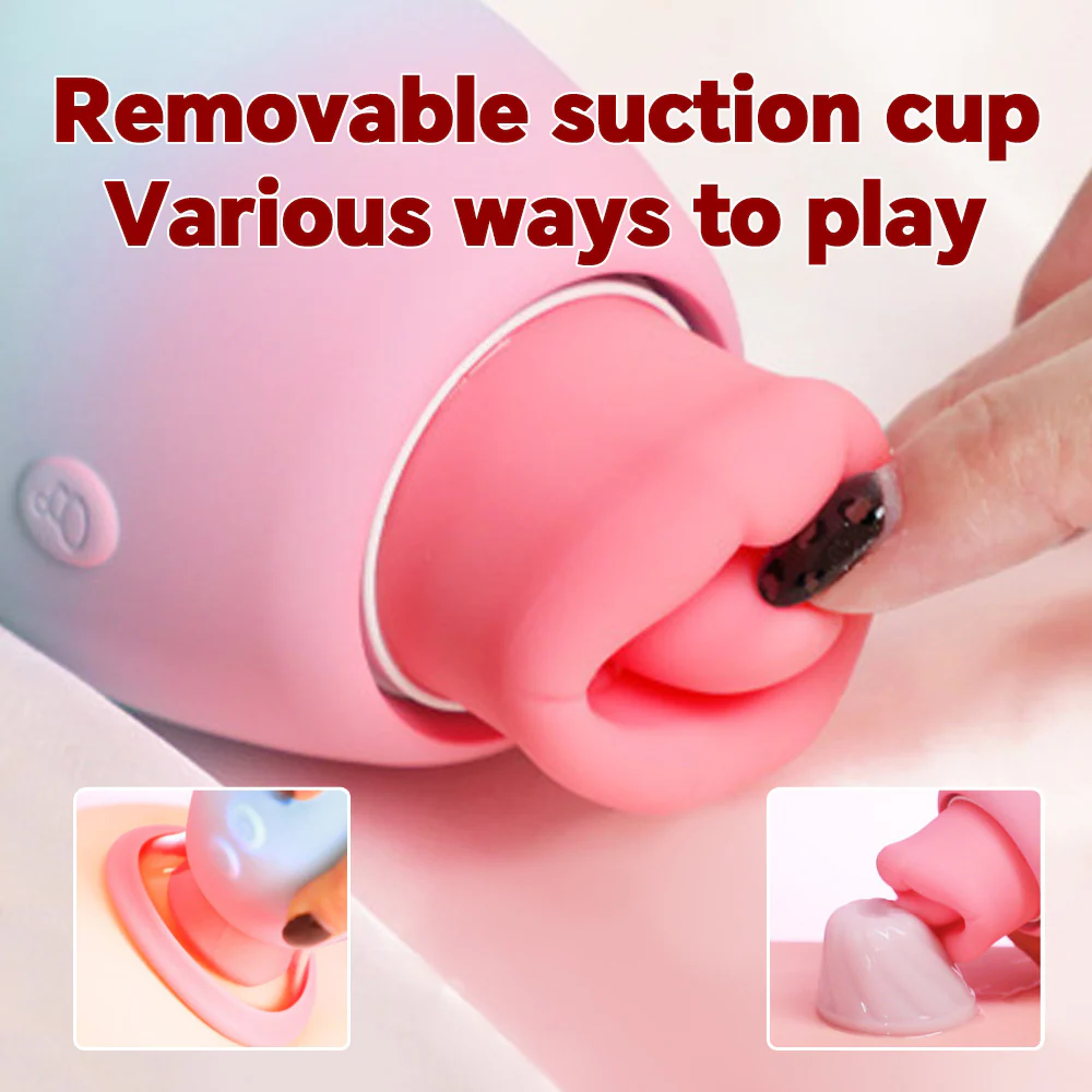 4 IN 1 Rose Sex Toy Adult Toys Licking Vibrater with 10 Mouth Kissing Vibrations - Image 10