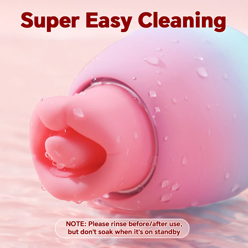 4 IN 1 Rose Sex Toy Adult Toys Licking Vibrater with 10 Mouth Kissing Vibrations - Image 3