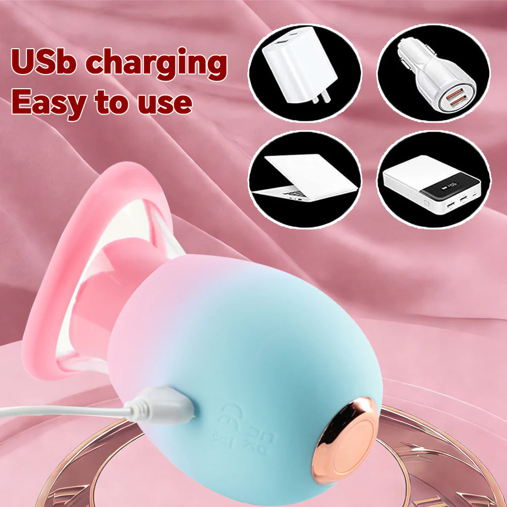 4 IN 1 Rose Sex Toy Adult Toys Licking Vibrater with 10 Mouth Kissing Vibrations - Image 9