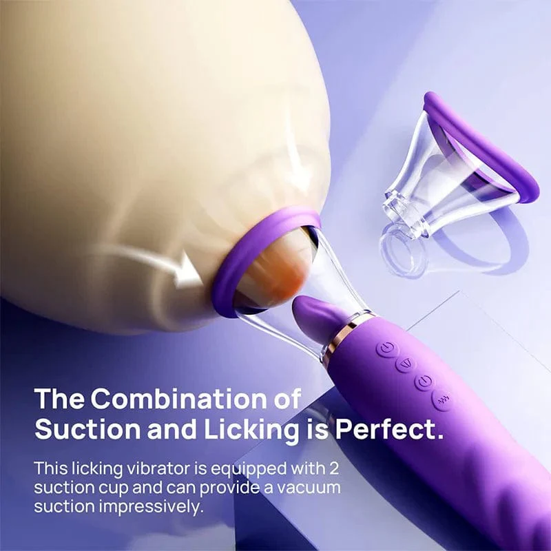 Sucking Licking Vibrating Tongue Oral Clitoral G spot Vibrator - Image 4