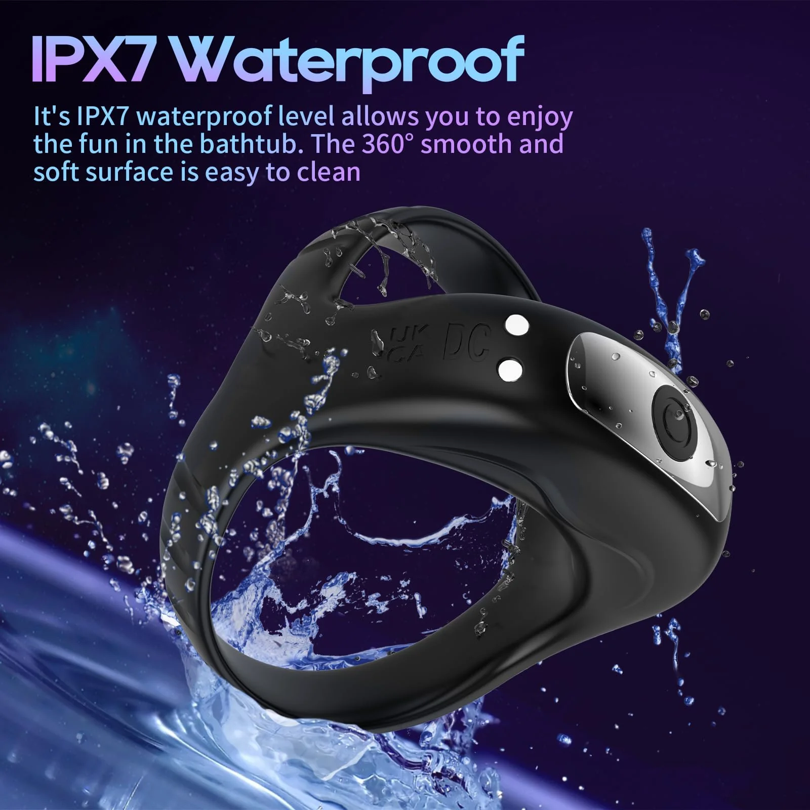 Vibrating Cock Ring with APP, Triangular Penis Ring with 10 Vibration Modes - Image 9