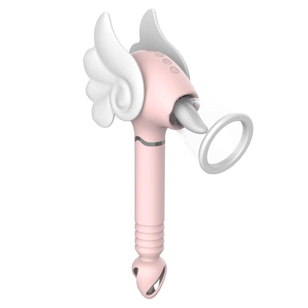 Magic Wand 4 in 1 Vacuum Suction Thrusting Clitoral G-spot Vibrator - Image 3