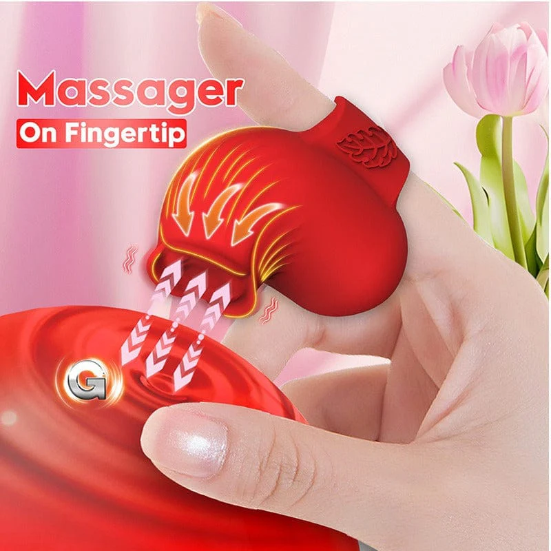 Mini Rose Finger Vibrator Clitoral stimulation for Couples flirting - Image 3