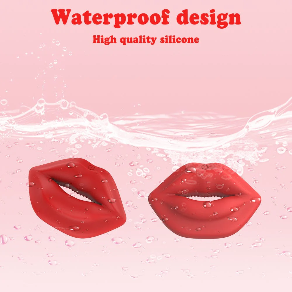 MizzZee Wireless Red Lip Nipple Clamp vibrator With Remote Control Control - Image 6